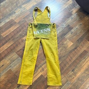 RARE Sean Wotherspoon x GUESS Farmers Market Yellow Denim Overalls